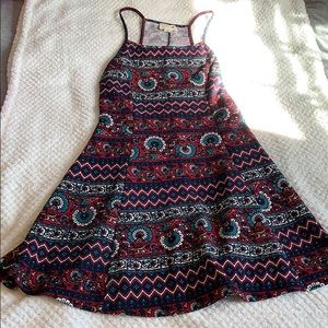 Patterned mini dress